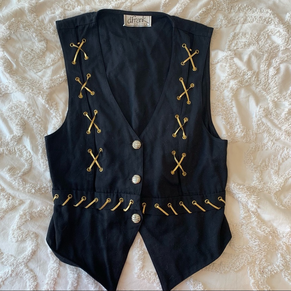 Black and gold waistcoat